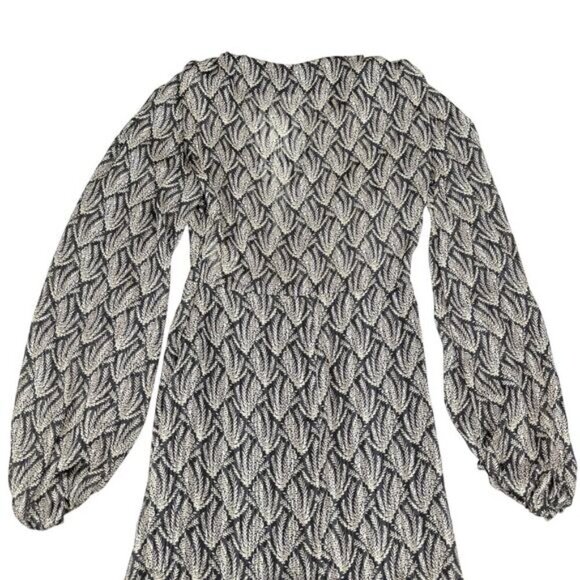 NWT ZARA Lightweight Knot Metallic Mini Dress Sz XS - Picture 9 of 9